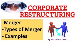 Merger  Types of Merger with Examples merger company cs [upl. by Ayikur796]