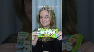 Sour Skittles picks my makeup💚✨ [upl. by Marline]