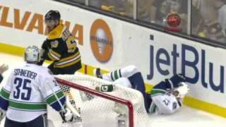 Brad Marchand gets under the skin of the Canucks [upl. by Pulling706]