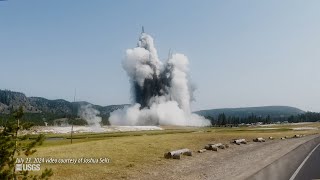 Biscuit Basin Explosion [upl. by Metzger]