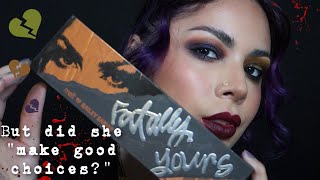 Melt Cosmetics x Bailey Sarian Fatally Yours swatches and 2 eye looks [upl. by Arlinda]