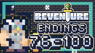 REVENTURE ENDINGS 76100 Walkthrough  2 Left Thumbs  All Developers amp All Gems [upl. by Leontyne]