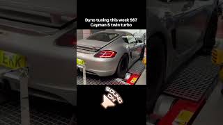 9m 987 Cayman twin turbo dyno tuning [upl. by Fauver]