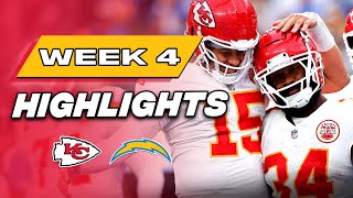 Kansas City Chiefs at Los Angeles Chargers  MUSTSEE Week 4 Highlights [upl. by Lupien]