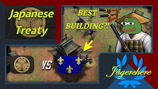 THATS WHY THEY ARE THE BEST IN quotAquot TIER  1v1 Treaty with Japanese  AOE III DE [upl. by Wanfried596]