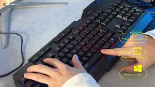 4 In 1 Backlit Gaming Keyboard Combo [upl. by Anatniuq]