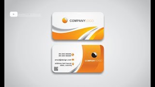 3D Modern Business Card Design CorelDraw Tutorial [upl. by Trev686]