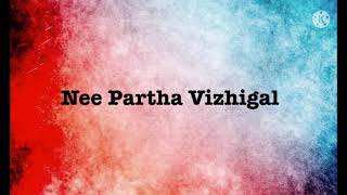 Nee Partha Vizhigal song lyrics song by Swetha Mohan and Vijay Yesudas [upl. by Aerda758]