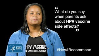 Dr Savoy Explains How She Addresses Side Effects and HPV Vaccine [upl. by Levine]