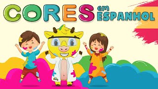 Cores em Espanhol  Espanhol Para Iniciantes  Los Colores [upl. by Sheeb]