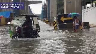 Flooded areas in Quezon City [upl. by Airal]