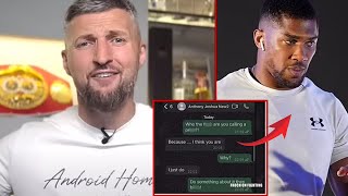 CARL FROCH Slammed Anthony Joshua ahead of his Fight Against Daniel Dubois [upl. by Elset]