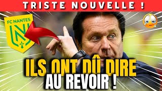 😓CE NEST PAS POSSIBLE  ILS SEN VONT  LA NATION PLEURE  DERNIÈRES NOUVELLES DU FC NANTES [upl. by Eatnuahs138]