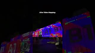 Before After Video Mapping Kota Lama Surabaya projectionmapping [upl. by Colville]