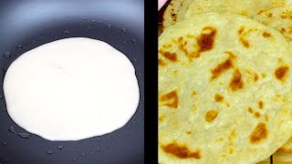 5 Minutes Ready Quick and Easy Flatbread MADE WITH BATTER No Kneading No Oven [upl. by Charlene]