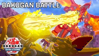 Dragonoid vs Golden Bakugan  Epic 4 vs 1 Bakugan Evolutions Battle [upl. by Bronez]