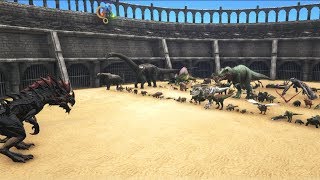 Reaper Queen vs ALL OTHER Creatures in ARK except Titanosaur  Cantex [upl. by Rehctaht]