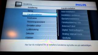 Opdatering af TVkanaler via kabelTV [upl. by Pentheam]