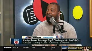 Chris Cantys Power Rankings Top 5 Challengers to Chiefs 1 Eagles 2 Bills 3 Lions 5 Steelers [upl. by Arrais]