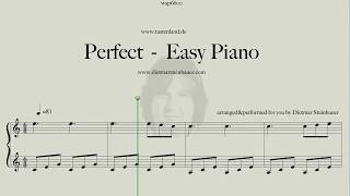 Perfect  Easy Piano [upl. by Pomeroy]