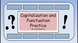 Capitalization and Punctuation [upl. by Ecnesse51]