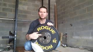 Rogue training bumper plate unboxing [upl. by Anohsal878]