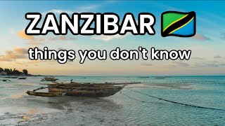 Things you DIDNT know about ZANZIBAR Tanzania [upl. by Ianteen]