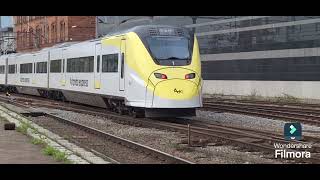 Arlanda Express honks at Stockholm Central [upl. by Eimrots]