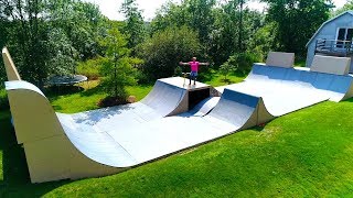 MY BRAND NEW 63578 BACKYARD SKATEPARK [upl. by Haral]