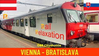 Cab ride Vienna  Bratislava Austrian Federal Railways ÖBB  train drivers view in 4K [upl. by Nira513]