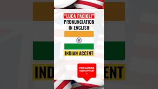 How to pronounce LUCA PACIOLI Pronunciation of LUCA PACIOLI in English with the British American [upl. by Sheeree]