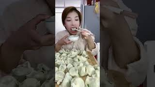 韭菜水饺饺子家常美食mukbangeating food eatingshowGOOD FOOD EAT DELICIOUS EVERY DAY [upl. by Ynnav]