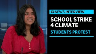 Thousands of school students go on strike to march for climate action  ABC News [upl. by Ettenaej]