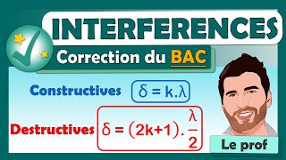 INTERFÉRENCES 🎯 BAC  Terminale spé physique chimie  ✅ Exercice corrigé  Lycée [upl. by Akinit813]