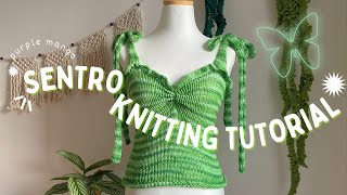 Sentro Tutorial  How To Make a Machine Knit Top [upl. by Bonn]