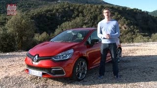 Clio Renaultsport 2013 review  Auto Express [upl. by Arrac]