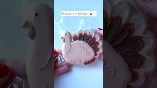 Happy Thanksgiving🦃 cookiedecorating decoratedsugarcookies royalicingcookies cookies [upl. by Loni]