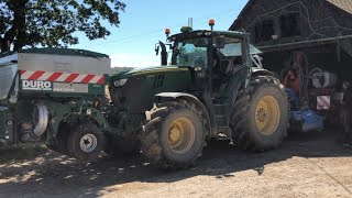 Semis de maïs 🌽  3eme fongicide sur le blé 🌾  orages ⛈️ [upl. by Lalise]