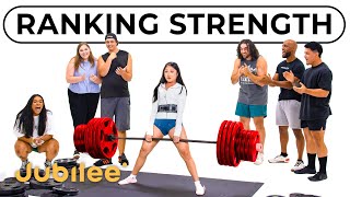 Men And Women Rank Themselves By Strength [upl. by Atinihc]