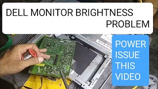 dell monitor brightness problem  dell monitor repair  power supply repair [upl. by Pardo213]