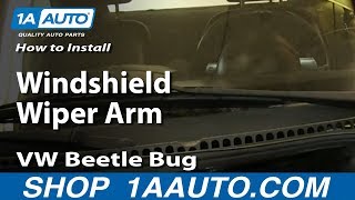 How To Replace Windshield Wiper Arm 9810 VW Beetle [upl. by Adaven]