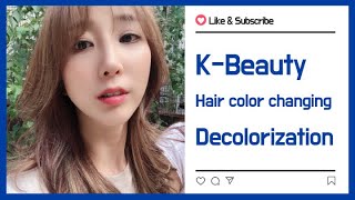 Kbeauty Hair color changing [upl. by Manville]