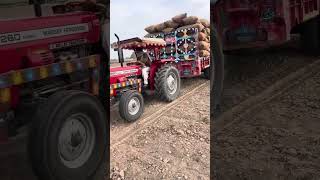 MashaAllah farming tractorvideo mf260turbo working [upl. by Adnopoz]