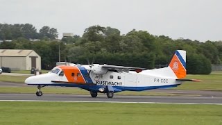 Dornier DO 228212 Kustwacht Netherlands Coast Guard departure at RIAT 2016 AirShow [upl. by Giraud]