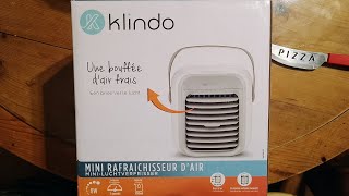 Enfriador de Aire Mini Humidificador Klindo KAC30022 klindo carrefour [upl. by Enialedam596]