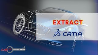 How to extract pieces from existing Geometry Extract  Catia [upl. by Sergu]