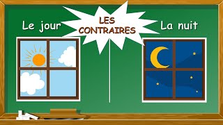 Les contraires  Apprendre 40 mots amp leurs contraires en français  Antonymes  FLE  Opposites FR [upl. by Noyek]