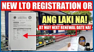 NEW LTO REGISTRATION OR OFFICIAL RECEIPT  ANG LAKI NA [upl. by Cavanagh]