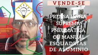 VENDESE PRENSA SUPREMA PNEUMATICA OU MANUAL [upl. by Efron]