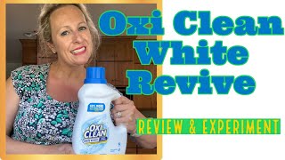 OxiClean White Revive Laundry Whitener  Stain Remover  Review amp Experiment [upl. by Syla]